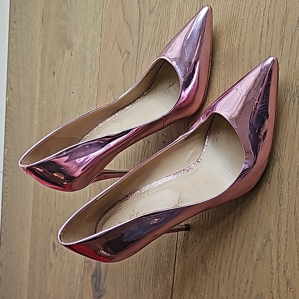 Aldo pink mirror stilettos